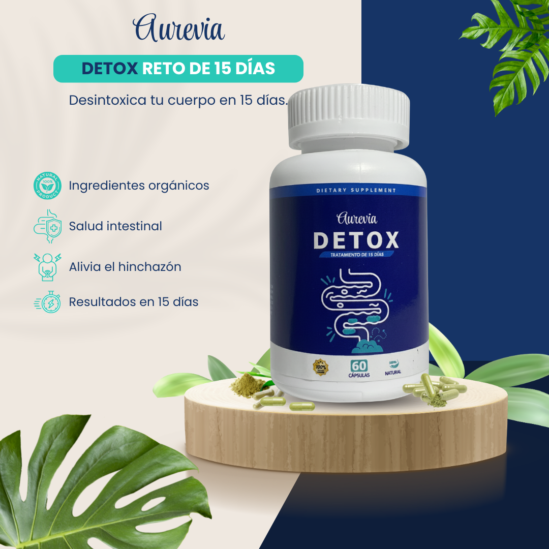 DETOX Limpieza Completa estomacal en 15 días (60 capsulas)