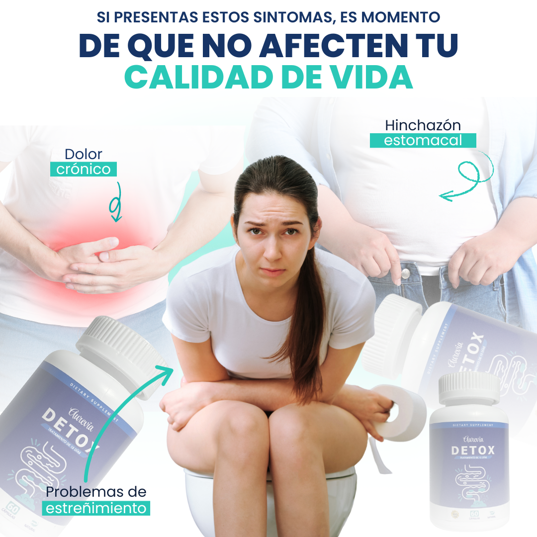 DETOX Limpieza Completa estomacal en 15 días (60 capsulas)